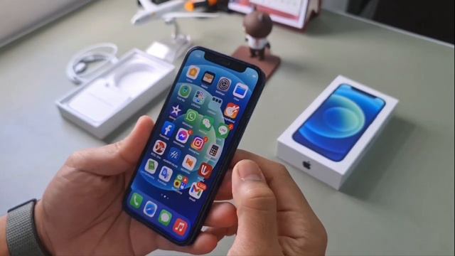 Unboxing iPhone 12 mini in 2021 | blue | 128 GB | ແກະກ່ອງ | แกะกล่อง iPhone 12 mini คนสุดท้ายของโลก смотреть онлайн