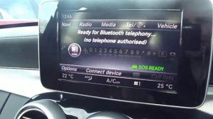 Pairing A Mobile Phone Via Bluetooth (C-Class W205)
