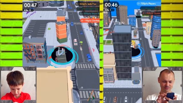 HOLE IO / МАКС VS ПАПА / Кто станет чемпионом?