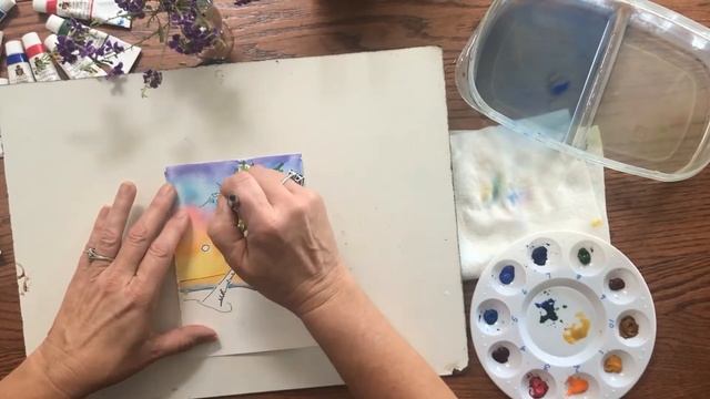 No Rulz Watercolor: Painting a Sunset Sky смотреть онлайн