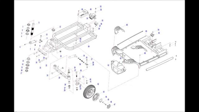Сборка и разборка скутера R1 (МТ-14). Скутеры для инвалидов. Mobility scooter. смотреть онлайн