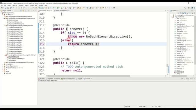 데이터 분석 6강 - MyLinkedList - remove, poll смотреть онлайн
