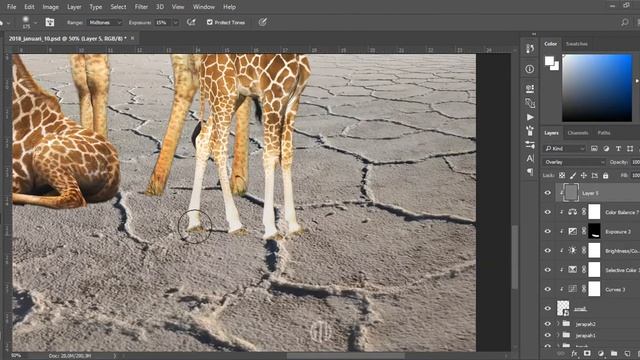 Speed Art - Giraffe Above The Sky: I Wanna Grow [Photoshop Manipulation] смотреть онлайн