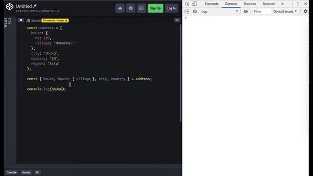 05 Destructuring assignments | Next Level Javascript in Bangla | From ES5 to ESNext | বাংলা смотреть онлайн
