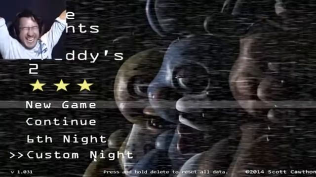 All Of Markiplier's Hardest FNAF Mode Completion Reactions