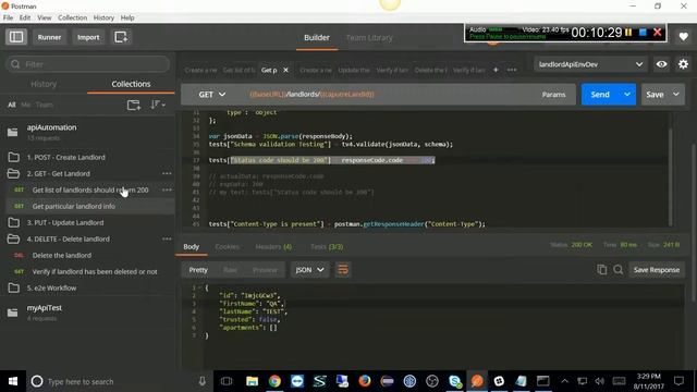 API Automation Testing using Postman, Swagger, npm Part 4 (last video) by TalentTEK смотреть онлайн