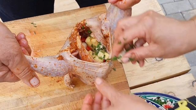 Курица в тандыре по-таджикски (Chicken In Tandoor In Tajik)