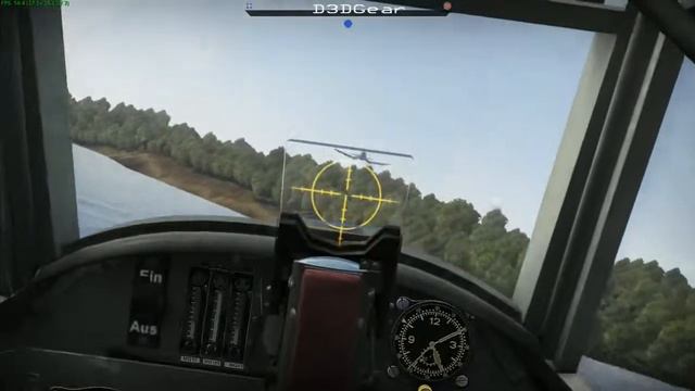 Flying a Bf 109 F-4 from cockpit in War Thunder смотреть онлайн