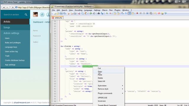PHP Admin Panel - restrict form input смотреть онлайн