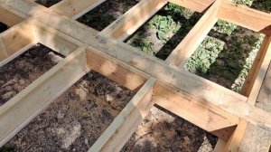 Обвязка брусом 150х200, лаги пола в обвязке