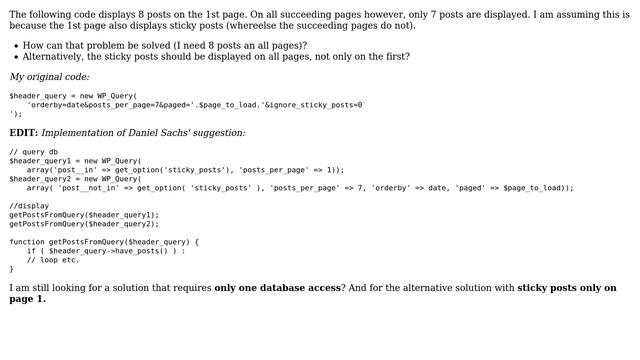 Wordpress: pagination with sticky posts смотреть онлайн
