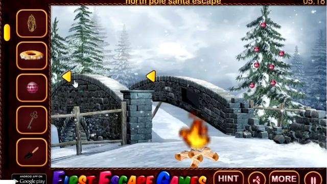 North Pole Santa Escape walkthrough First Escape Games... смотреть онлайн