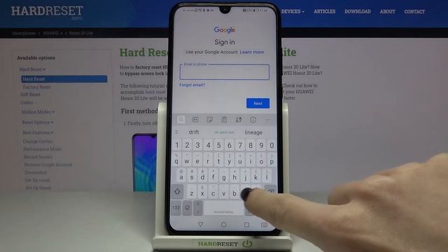 How to Add and Remove Google Account on HUAWEI Honor 20 Lite– Manage Google User смотреть онлайн