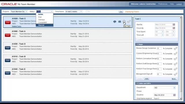 Oracle Primavera P6 Team Member Webcast смотреть онлайн