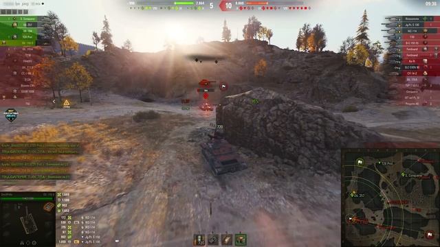 Flamethrower "Object 156 O" first excellent game - World of Tanks WoT NAGIB смотреть онлайн