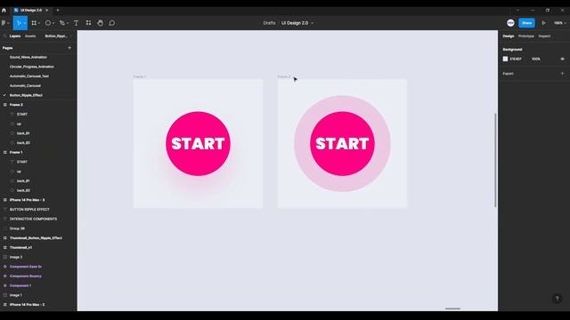 Button Ripple Effect | Figma Animation смотреть онлайн