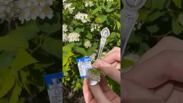 Серебряная ложечка с ликом Богородицы магазин "Крестильное" смотреть онлайн