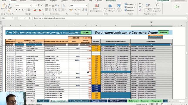 Управленческий учет | Учёт Посещений смотреть онлайн