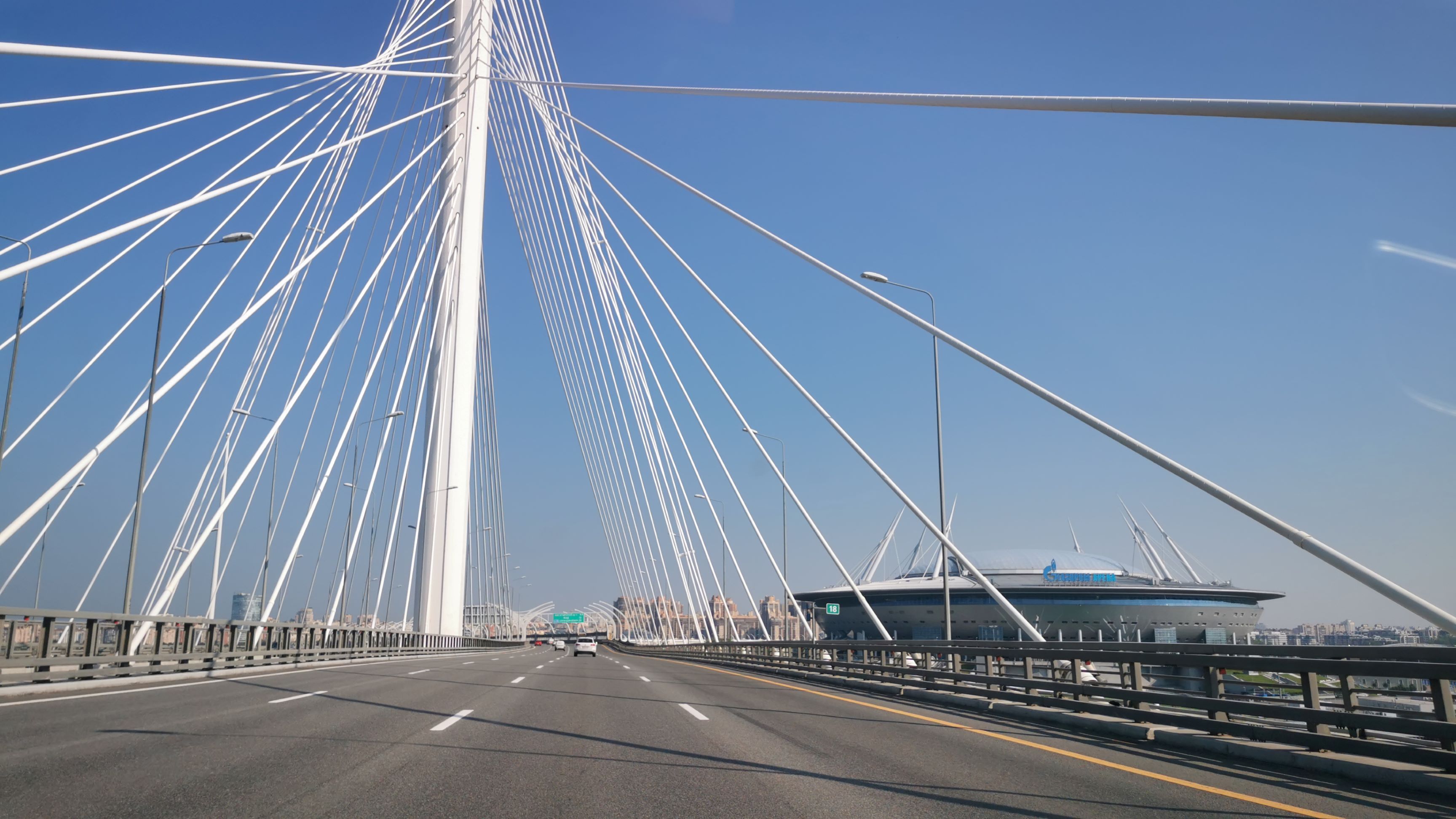 Самый высокий двухярусный мост и единственный в мире мост с пилонами внутрь. Санкт-Петербург смотреть онлайн