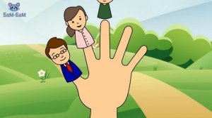 Папа пальчик. Детская песня про Семью пальчиков.