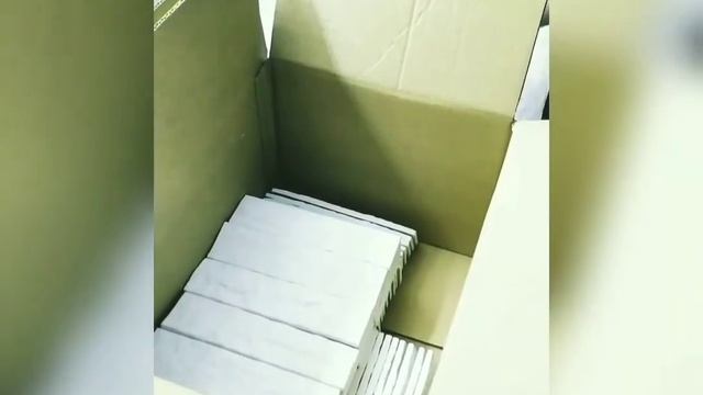 Гипсовая плитка, начинаем упаковку смотреть онлайн