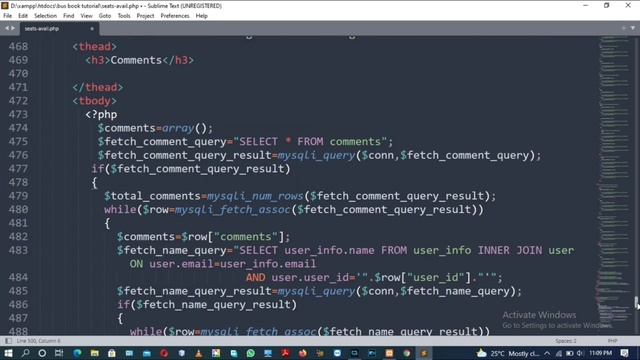 52. Creating Comment Section | Part-2 | PHP, MySQL (XAMPP Server) | Backend Online Bus Booking смотреть онлайн