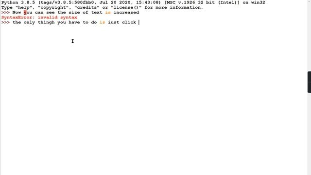 How to increase the size of the text in python programming... смотреть онлайн