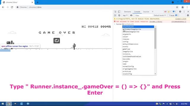 How to get unlimited score in Dino Game | T - REX | Chrome Dino Game | Hack Dino | Yoo The Best | смотреть онлайн