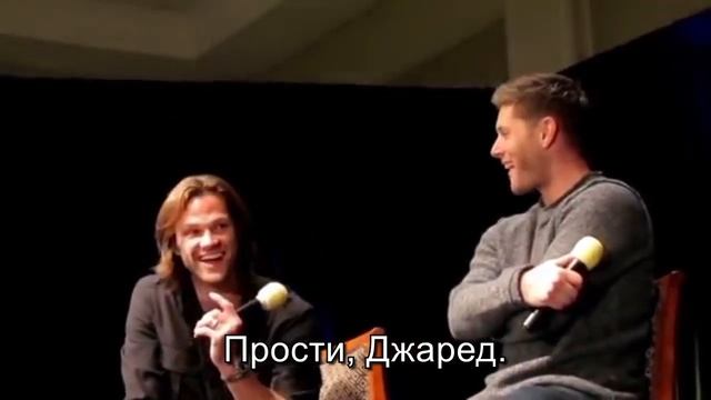 Гослинг, Рейнольдс и вторые половинки - кон Сверхъестественное Джаред Падалеки и Дженсен Эклз смотреть онлайн