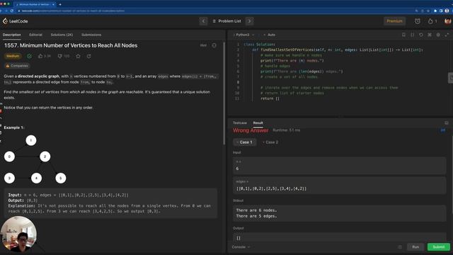 Leetcode 1557 Minimum Number of Vertices to Reach All Nodes смотреть онлайн