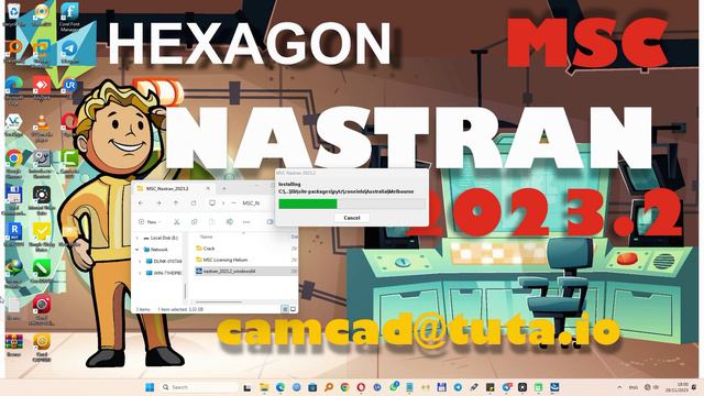 Nastran 2023.2 install full and run test смотреть онлайн