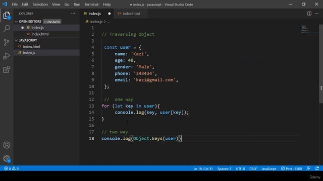 COMPLETE JavaScript Full Stack COURSE: Traversing Object Entries смотреть онлайн
