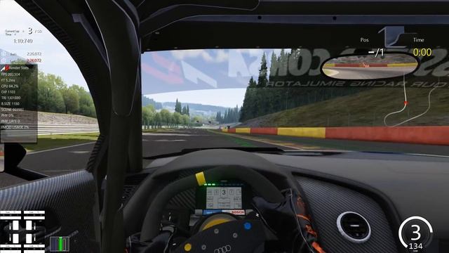 Assetto Corsa Audi R8 LMS Ultra Spa - Francorchamps Time Attack 2'25''636 смотреть онлайн