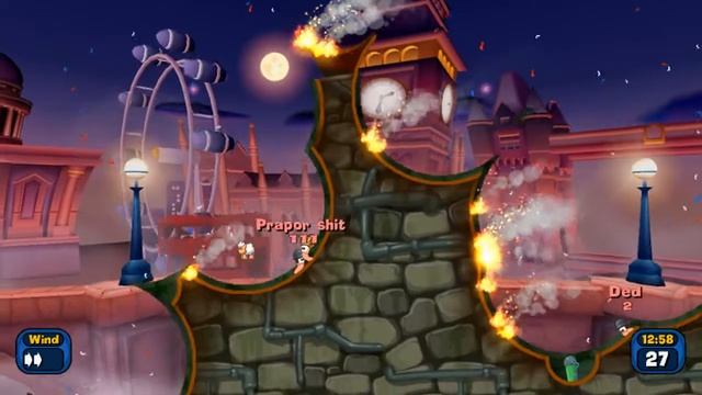 Worms Reloaded Gameplay (Rus comment) part02 All Weapons! смотреть онлайн