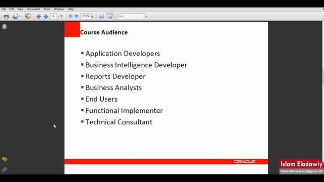 Oracle Fusion Business Intelligence Publisher Track | Arabic Orientation смотреть онлайн