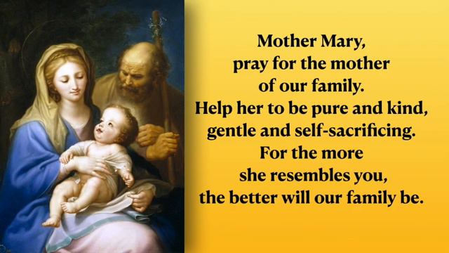 HOLY FAMILY CATHOLIC PRAYER- for a peaceful and happy family смотреть онлайн