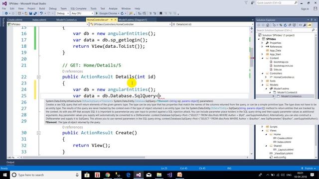Entity Framework CRUD using Stored Procedure in asp net mvc Part 2 смотреть онлайн