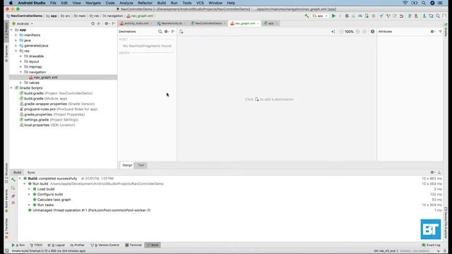 #5 Create navigation graph : Android Studio Tutorial : Navigation Controller | Navigation component смотреть онлайн