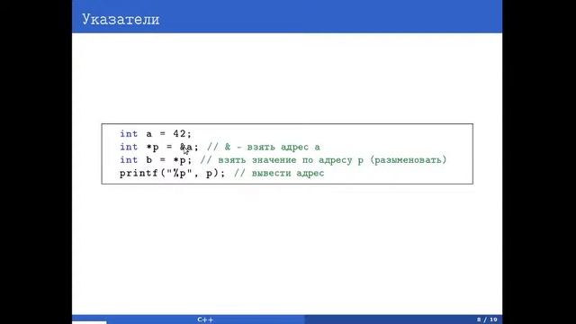 Указатели смотреть онлайн