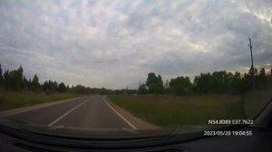Driving in Central Russia: Кашира - Заокский район, ок. Поленова 20/05/2023 (timelapse 4x)