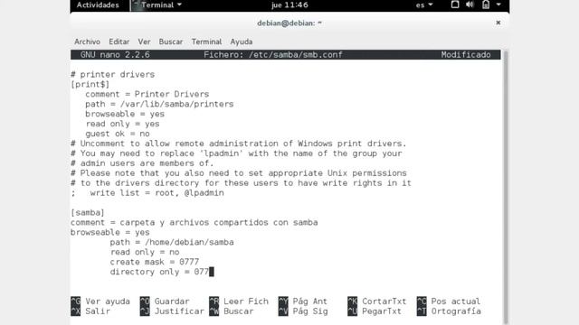 Instalación y Configuración de Servidor Samba - Debian 8.5 смотреть онлайн