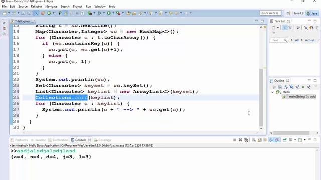 Python2Java : 15 - Character Frequency смотреть онлайн