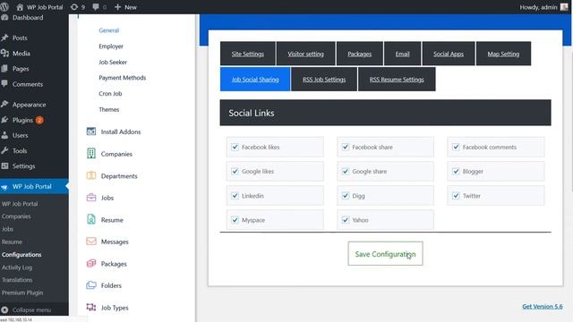 Social Share in WP Job Portal - Best Job Board Plugin for WordPress смотреть онлайн