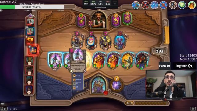Rafaam Elementals HIGH MMR | Hearthstone Battlegrounds смотреть онлайн