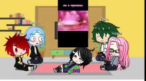 реакция персонажей из аниме скейт бесконечность на видео из тик тока/гача клуб/