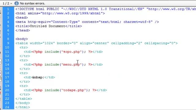Criando Templates Personalizados para sites PHP/HTML - Modelo I - Unindo as Partes com Include #04 смотреть онлайн