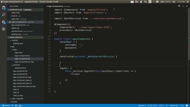 Angular 2 - Authentication смотреть онлайн