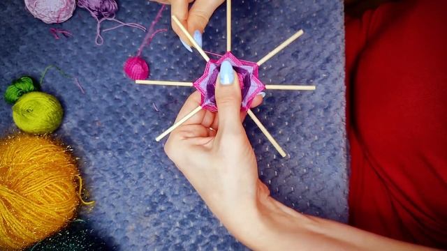 Мандала из ниток. Как сплести мандалу новичку. Мастер-класс от Школы мандал. смотреть онлайн