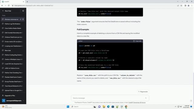 Deleting Columns CSV file with Python смотреть онлайн