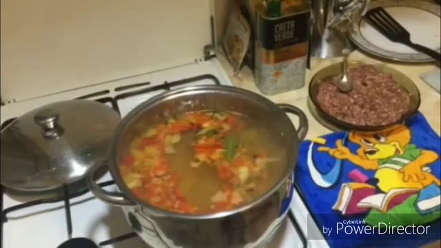 Моя кухня/Суп с фрикадельками/ВЛОГ.